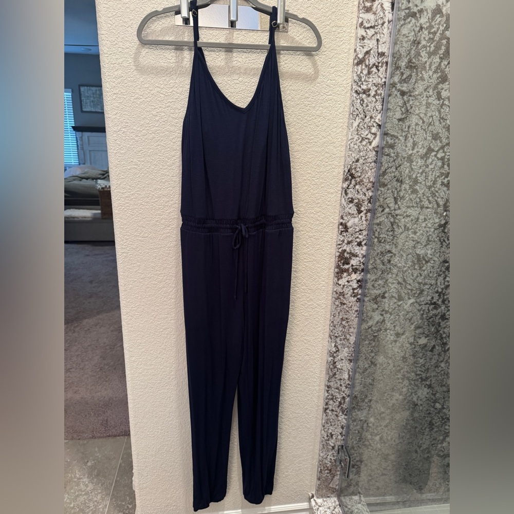 Soma Midnight Blue Navy Jumpsuit NWOT